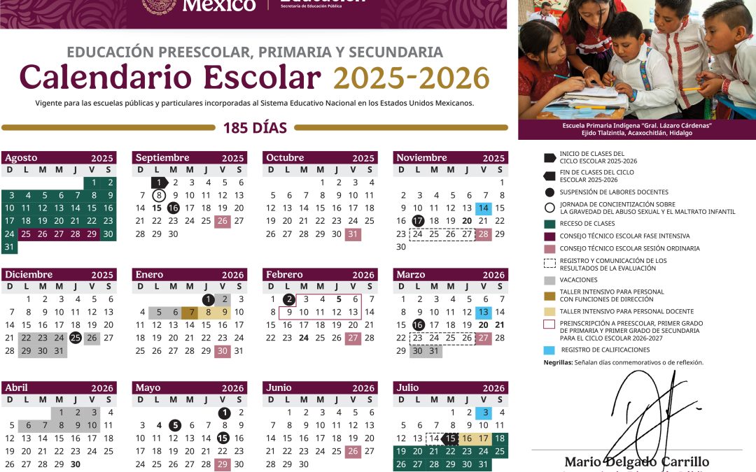 Calendario 2025 – 2026